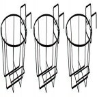 TQVAI I[o[fbL[v^[ (1-2.5 C`[ɓK) ݂艺Aؔz_[ oRj[AoXPbg 3 Zbg ubN TQVAI Over Deck Rail Planter(Fit 1-2.5 Inch Rail) Hanging Flower Pot Holder Balcony Plant Basket