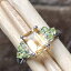 ʥ4åȥǥ󥷥ȥ󡢥ڥɥå925åɥ󥰥С뺧إ66.7577.7589 Natural Rocks by Kala Natural 4ct Golden Citrine, Peridot 925 Solid Sterling Silver Wedding Ring Size 6, 6.75, 7,