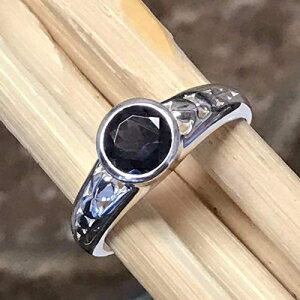 ʥ1åȥ饤ȥե925󥰥С󥲡󥰥6 Natural Rocks by Kala Natural 1ct Iolite Water Sapphire 925 Sterling Silver Engagement Ring Size 6