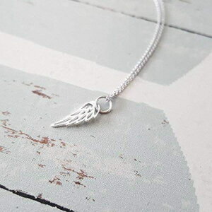 エンジェルバードウィングチャームスターリングシルバーネックレス18インチ(タイニーサイズ) Angel Bird Wing Charm Sterling Silver Necklace 18" (tiny size)