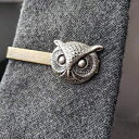 Arcanum ByAerrowaeAuXEbhY^Co[ɂVo[tNE^CNbv Silver Owl Tie Clip by Arcanum By Aerrowae Real Brass Woodlands Tie Bar