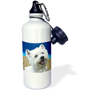 3dRose wb_4438_1 VxA nXL[ X|[c EH[^[ {gA21 IXAzCg 3dRose wb_4438_1 Siberian Husky Sports Water Bottle, 21 oz, White