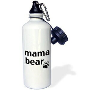 3dRose wb_123095_1 Mama Bear X|[c EH[^[{gA21 IXAzCg 3dRose wb_123095_1 Mama Bear Sports Water Bottle, 21 oz, White