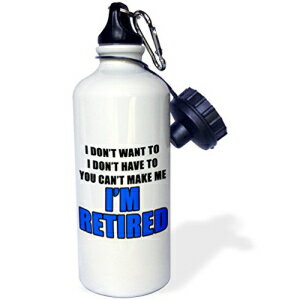 3dRose Cant Make Me Im Retired u[X|[c EH[^[{gA21IX (wb_218591_1)A}`J[ 3dRose Cant Make Me Im Retired Blue-Sports Water Bottle, 21oz (wb_218591_1), Multicolored