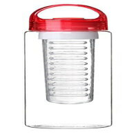 t[cCt[U[EH[^[{gABPAt[A24IXibhj Fruit Infuser Water Bottle, BPA-Free, 24 oz (RED)