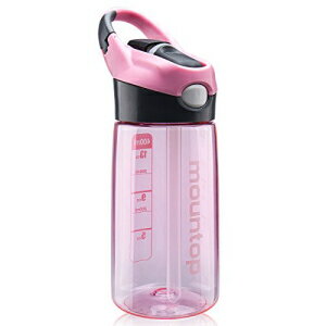 mountop LbYEH[^[{g Xg[ƃnht ̎qƒj̎qp ڂ/Rh~ BPAt[ 14IX 400ml mountop Kids Water Bottle with Straw and Handle for Girls & Boys, Spill/Leak-Proof BPA-Free 14oz 400ml