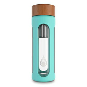pH HYDRATE KXAJ{g - |[^uhߐ{gCIiCU[ - {gtB^[ - pH ߁Atb炵AdƉf (400 ml) pH HYDRATE Glass Alkaline Water Bottle - Portable Filtered Water Bottle Ionizer