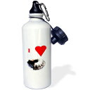 3dRose wb_60643_1   ե饤 ݥƥ ݡ ܥȥ롢21 󥹡ۥ磻 3dRose wb_60643_1 I Love French Fries Sports Water Bottle, 21 oz, White