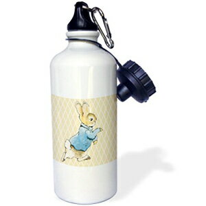 3dRose wb_79399_1 s[^[rbg Be[W A[gAj} X|[c EH[^[{gA21 IXAzCg 3dRose wb_79399_1 Peter Rabbit Vintage Art-Animals Sports Water Bottle, 21 oz, White