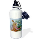 3dRose wb_201618_1 Abstract Cat Sportsウォーターボトル、21オンス、マルチカラー 3dRose wb_201618_1 Abstract Cat Sports Water Bottle, 21 oz, Multicolor