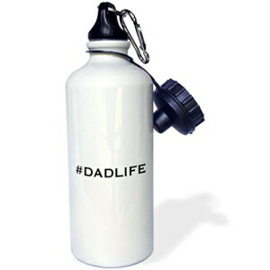 3dRose wb_221406_1 PRINT OF #DADLIFE X|[c EH[^[ {gA21 IXAzCg 3dRose wb_221406_1 PRINT OF #DADLIFE Sports Water Bottle, 21 oz, White