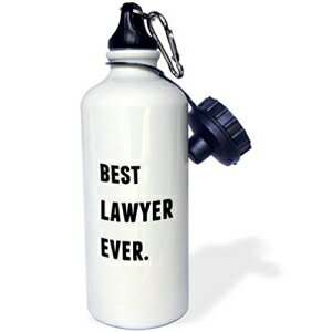 3dRose wb_213383_1 Best Lawyer EverAnɍX|[cEH[^[{gA21IXA}`J[ 3dRose wb_213383_1 Best Lawyer Ever, Black Letters On A White Background Sports Water Bottle, 21 oz, Multicolored