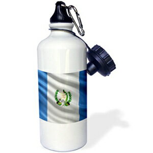 3dRose wb_178070_1 ɗhOAe}̍ X|[c EH[^[{gA21 IXA}`J[ 3dRose wb_178070_1 Flag Of Guatemala Waving In The Wind Sports Water Bottle, 21 oz, Multicolor