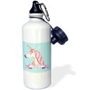 3dRose wb_268874_1 ブルー ガール ユニコーン ウォーター ボトル 3dRose wb_268874_1 Blue Girl Unicorn Water Bottle 1