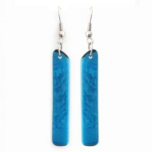 S ^OA CO u[ nhCh Longo Tagua Earrings Blue Handmade