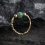 グリーン オパール ノーズ リング フープ - 14K ゴールドフィルド ノーズ ピアス リング Green Opal Nose Ring Hoop - 14k Gold Filled Nose Piercing ring