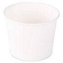 GSM Brands Paper Ice Cream Cups - 100-Count - 12 oz Disposable Dessert Bowls for Hot or Cold Food, 12-Ounce Party Supplies Treat Cups for Sundae, Frozen Yogurt, Soup, White