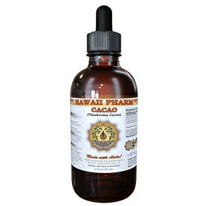 カカオ液体エキス、有機カカオ (テオブロマ カカオ) チンキ サプリメント 113.4g HawaiiPharm Cacao Liquid Extract, Organic Cacao (Theobroma Cacao) Tincture Supplement 4 oz