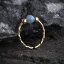ライトブルーオパールノーズリングフープ - 14K ゴールドフィルドノーズピアスリング Light Blue Opal Nose Ring Hoop - 14k Gold Filled Nose Piercing ring