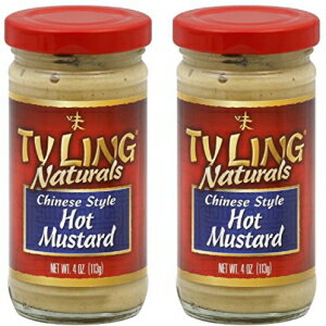 Ty Ling Naturals チャイニーズ スタイル ホット マスタード、4オンス パック (2) Ty Ling Naturals Chinese Style Hot Mustard, 4oz Pack of (2)