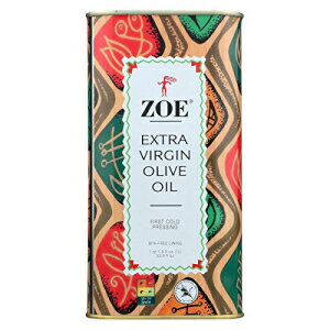 ZOE、オリーブオイル、エキストラバージン、6本パック、サイズ1リットル、(GMOフリー) ZOE, Olive Oil, Extra Virgin, Pack of 6, Size 1 LTR, (GMO Free)