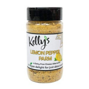 Kelly's グルメ レモンペッパーパルメザンチーズ、1팩、カシューナッツベースのチーズ Kelly's Croutons Kelly's Gourmet Lemon Pepper Parmesan, 1-Pack, Cashew Based Cheese