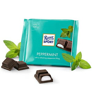 リッタースポーツ チョコレートバー ペパーミント 3.5オンス Ritter Sport Chocolate Bar Peppermint, 3.5 oz
