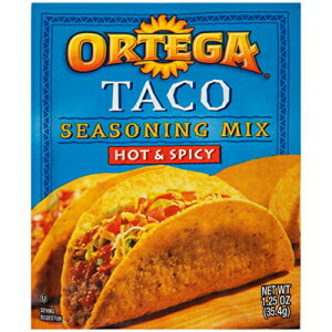 オルテガ シーズニングミックス、ホット&スパイシータコス、35.4g Ortega Seasoning Mix, Hot & Spicy Taco, 1.25 oz