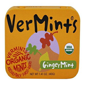 バーミンツ ジンジャーミント ブレスミント (6x1.41 オンス) Vermints Gingermint Breathmints (6x1.41 Oz)