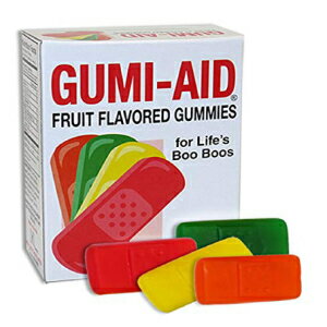 GUMI-AID 包帯 フルーツ味グミ - Get Well Soon Candy Bandade The Gummies Co GUMI-AID Bandages Fruit Flavored Gummies - Get Well Soon Candy Bandaid