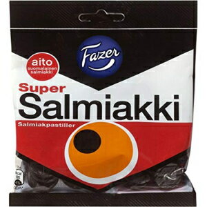 Fazer Super Salmiakki Salmiak Candy 27 Packs of 80g 2.8 oz