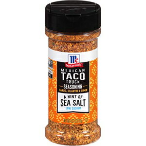 マコーミック ヒント オブ シーソルト メキシカン タコス トラック シーズニング、121.1g (6個パック) McCormick A Hint of Sea Salt Mexican Taco Truck Seasoning, 4.27 oz (Pack of 6)