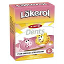 Cloetta Lakerol Pear Banana & Strawberry Pastilles 4 Boxes of 85g