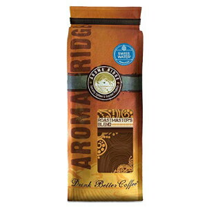 Aroma Ridge, RoastMasters Blend SWP デカフェコーヒー、全豆 1 ポンド Aroma Ridge, RoastMasters Blend SWP Decaf Coffee, 1 lb Whole Bean