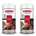 キンボ ナポレターノ グラウンド コーヒー 2缶 X 8.8オンス/250g Kimbo Napoletano Ground Coffee 2 Cans X 8.8oz/250g