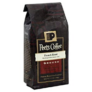 ピーツコーヒー、コーヒー粉フレンチロースト、12オンス（6個パック） Peets Coffee, Coffee Ground French Roast, 12-Ounce (Pack of 6)