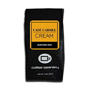 カフェ カーメル クリームフレーバーコーヒー、スペシャルティアラビカコーヒー、ミディアムロースト、12オンス、自動ドリップ（粉） Cafe Carmel Cream Flavored Coffee, Specialty Arabica Coffee, Medium Roast, 12 ounce, Automatic Drip (Ground