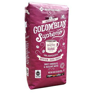 С ޡ եȥ졼ǧꥳӥ ץ ҡƦ 40  (3)A1 Member's Mark Fair Trade Certified Colombian Supremo Coffee, Whole Bean 40 oz. (pack of 3)A1