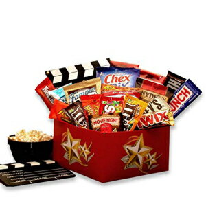レッドボックスナイトにしましょう！楽しい映画とスナックのギフトボックス Make It a Red Box Night! Fun Movie and Snack Gift Box