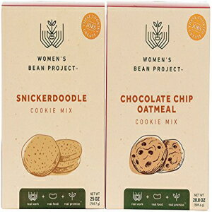 レディース ビーン プロジェクト ギフト バンドル、スニッカードゥードルとチョコレートチップ オートミール クッキー 2 個入り Women's Bean Project Gift Bundle with Snickerdoodle and Chocolate Chip Oatmeal Cookie, 2 Items