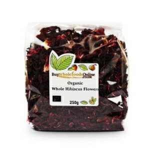 Buy Whole Foods Organic Hibiscus Flowers Whole Petals (250g)