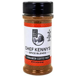 シェフケニーズ スパイスブレンド シナモンコーヒーラブ 5.2オンス Chef Kenny's Spice Blends Cinnamon Coffee Rub 5.2 oz