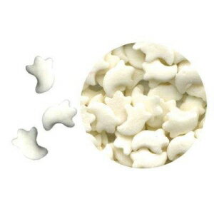 Unknown CK Products Halloween White Ghost Edible Confetti Sprinkles - 2.5 oz