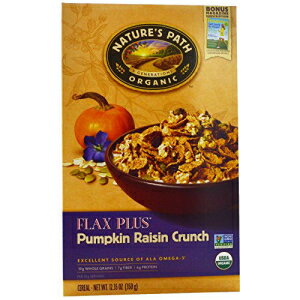 シリアル Nature's Path フラックス プラス パンプキン クランチ シリアル (3x12.35 オンス) Nature's Path Flax Plus Pumpkin Crunch Cereal (3x12.35 Oz.)