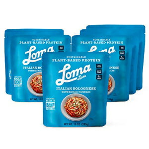 Loma Linda Blue - 植物ベースの完全食事ソリューション - 加熱して食べるイタリアンボロネーゼ (10 オンス) (6 個パック) - 非遺伝子組み換え Loma Linda Blue - Plant-Based Complete Meal Solution - Heat & Eat Italian Bolognese (10