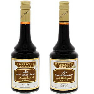 Al Amin Foods Jallab Syrup by Kassatly Chtaura - 2 Bottles - 20oz/600ml - مشروب جلاب مركز