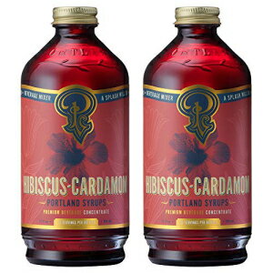 ポートランド シロップ ハイビスカス カルダモン シロップ (12 液量オンス (2 個パック)) Portland Syrups Hibiscus Cardamom Syrup (12 Fl Oz (Pack of 2))