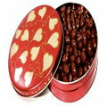 Diabetic Friendly DiabeticFriendly 6 Inch Heart Design Tin Filled with 14 oz Sugar Free Milk Chocolate Covered Peanuts