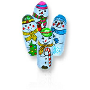 スノーマン クリスマス プレミアムチョコレート カラフルデザイン - 453.6g 、スノーマン 50個 FavorOnline Snowman Christmas Premium Chocolate in Colorful Design - 1 LB, 50 Snowmen
