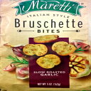 マレッティ イタリア産スローロースト ガーリック ブルシェット バイツ (4 個パック) 5 オンス バッグ Maretti Italian Slow Roasted Garlic Bruchette Bites (Pack of 4) 5 oz Bags